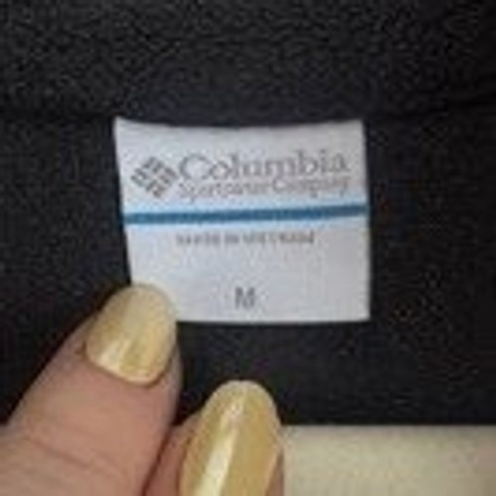Columbia Womens Fleece Jacket Full Zip Black Size Medium - Picture 3 of 7